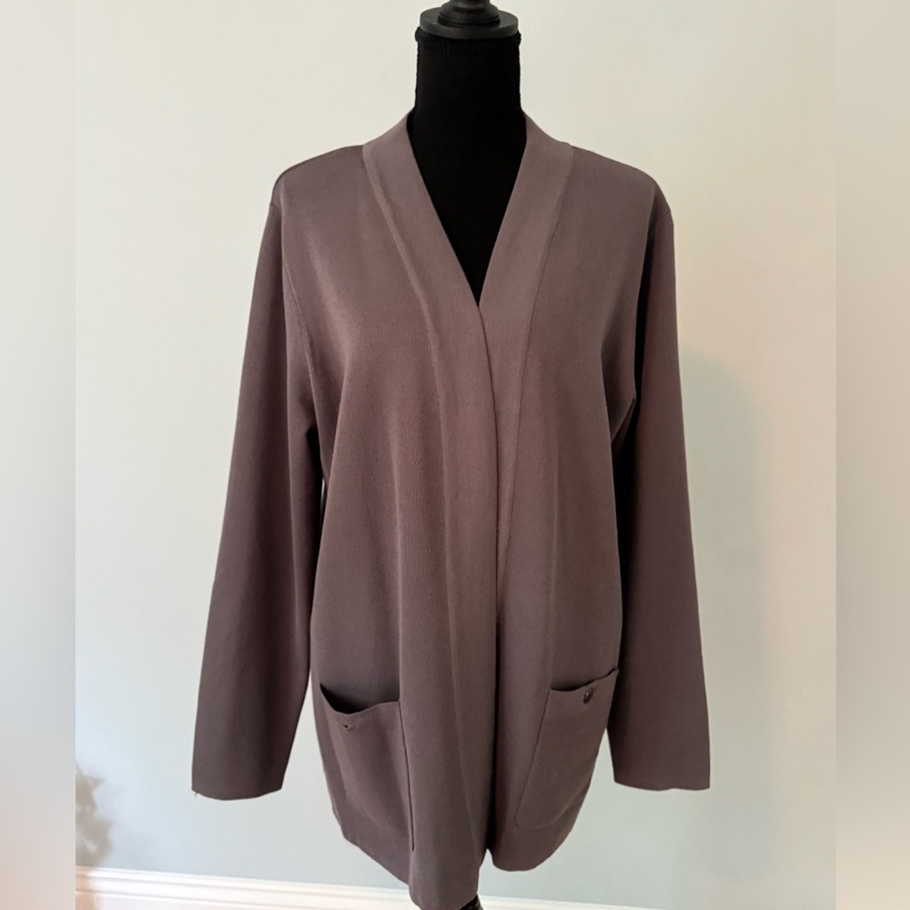 Anne Klein Women's Grey Cardigan